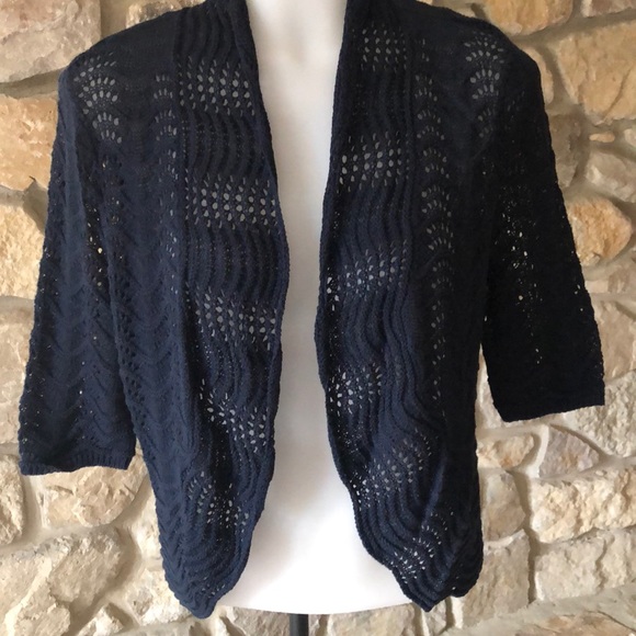 navy blue summer cardigan